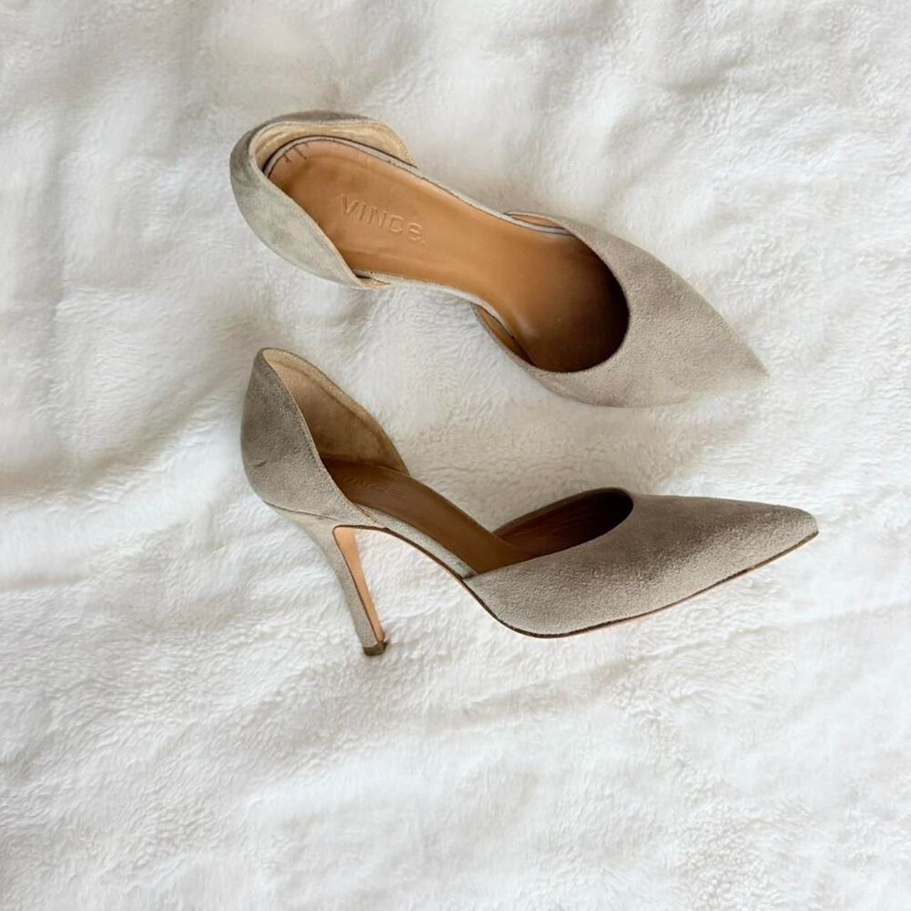 Vince Vince grey suede pumps 6.5